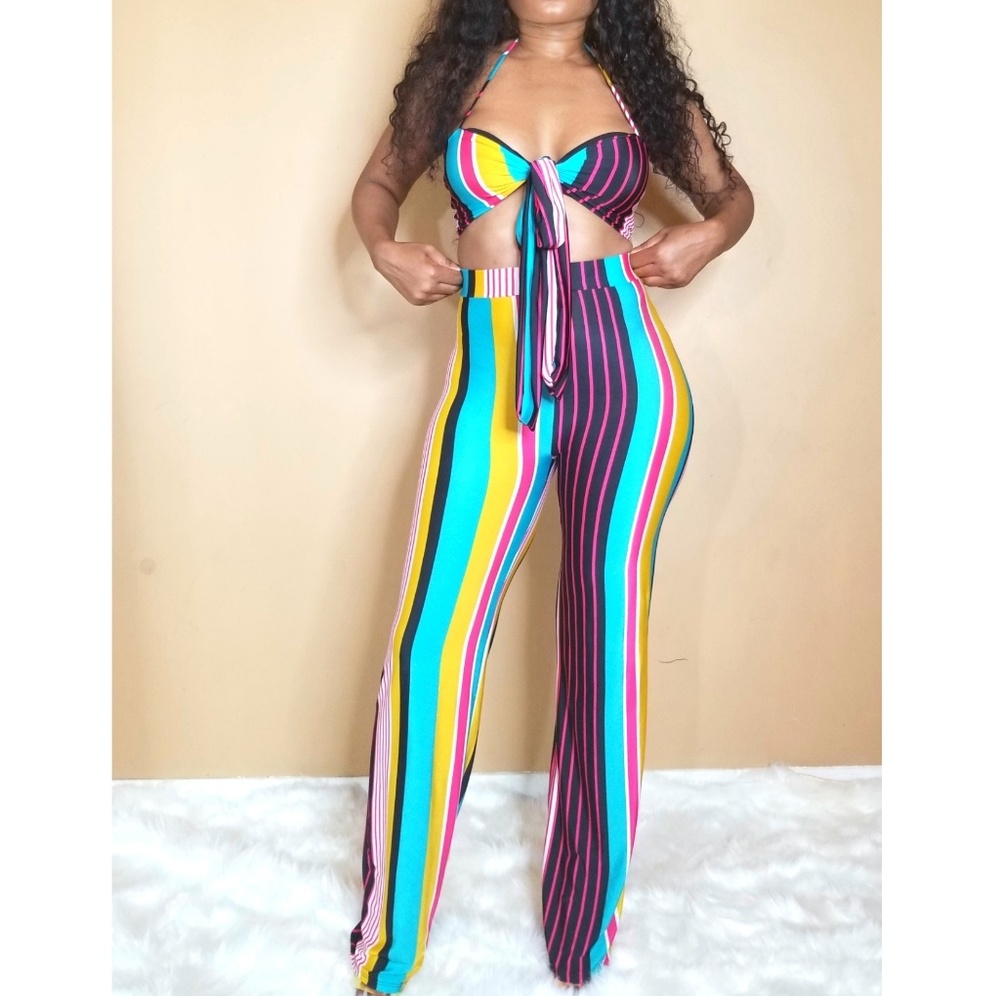 Multi color Palazzo Set